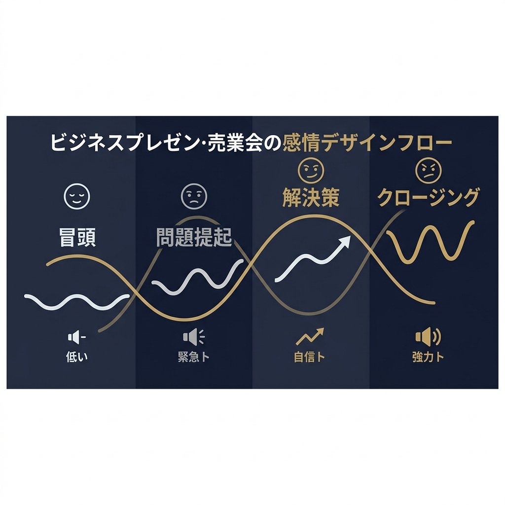 プレゼン・商談における感情の設計フロー